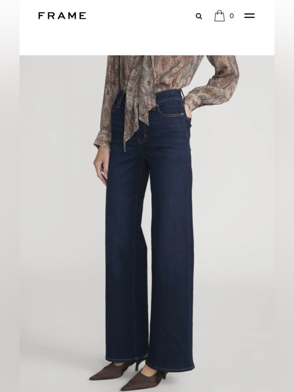 Frame Le Slim Palazzo Jeans Wide Leg